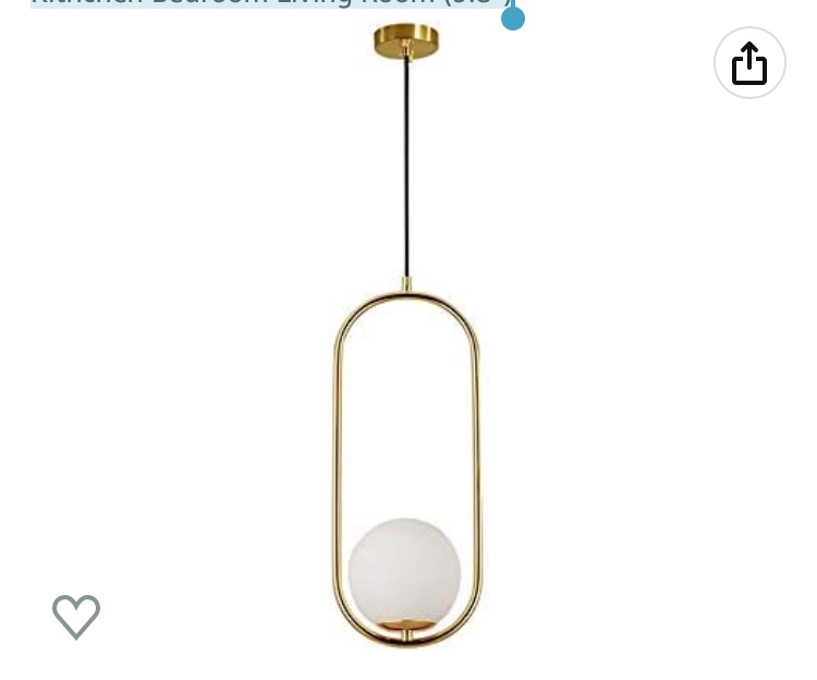 Photo 1 of 4.5 out of 5 stars30 Reviews
KCO Lighting 1 Light Globe Pendant Light Fixture, Mid Century Modern Adjustable Pendant Lighting ,Gold Hanging Light with White Frosted Glass Globe for Island Kithchen Bedroom Living Room (9.8'')