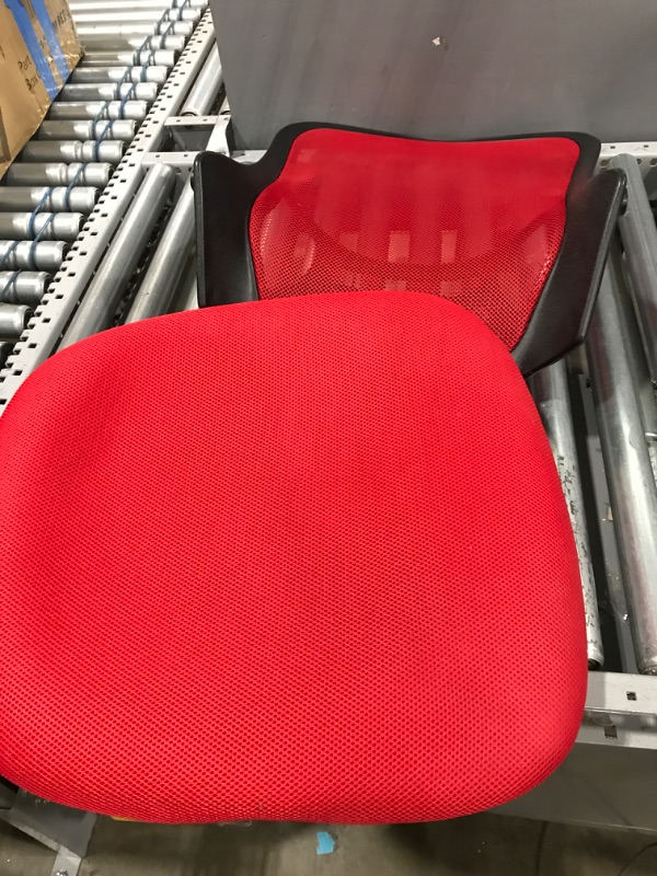 Photo 2 of Home Office Chair Ergonomic Desk Chair Mesh Computer Chair with Lumbar Support Armrest Executive Rolling Swivel Adjustable Mid Back Task Chair for Women Adults (Red)
