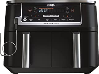 Photo 1 of Ninja DZ550 Foodi 10 Quart 6-in-1 DualZone Smart XL Air Fryer with 2 Independent Baskets, Smart Cook Thermometer for Perfect Doneness, Match Cook & Smart Finish to Roast, Dehydrate & More, Grey
