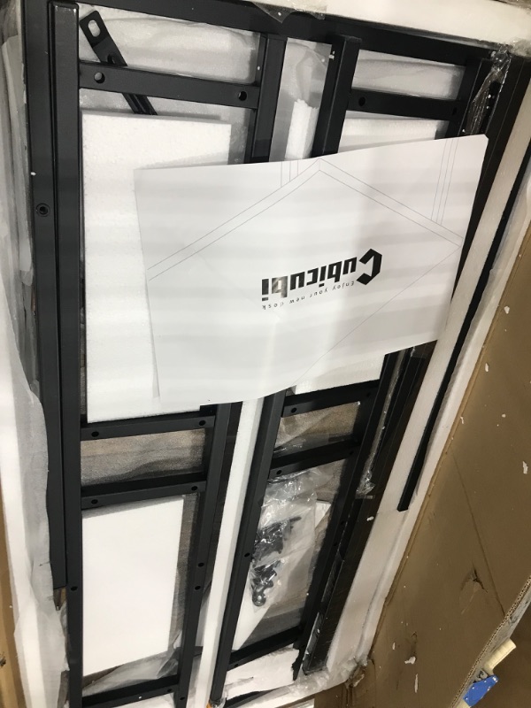 Photo 1 of CubiCubi Computer Desk 47 inch with Storage Shelves Study Writing Table for Home Office,Modern Simple Style, Rustic Brown 47 inch Rustic Brown