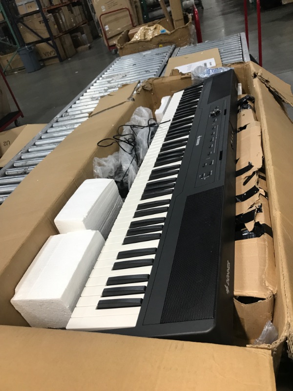 Photo 2 of Digital Piano Ultrathin Donner DEP-45, Beginner Electric Piano Keyboard with 88 semi-weighted Keys, Full Size Portable Electronic Keyboard Piano with Stand, Sustain Pedal, Power Supply DEP45+Pedal+Stand