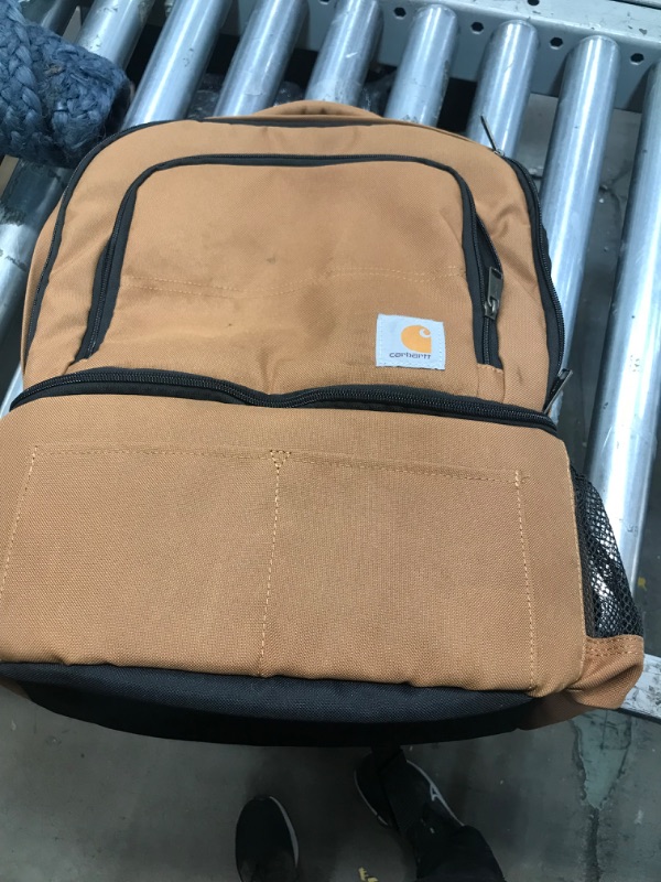 Photo 2 of Carhartt Insulated 24 Can Two Compartment Cooler Backpack, Backpack with Fully-Insulated Cooler Base, Carhartt Brown