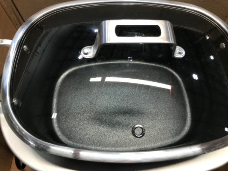 Photo 1 of Ninja MC1001 Foodi PossibleCooker PRO 8.5 Quart Multi-Cooker, with 8-in-1 Slow Cooker, Dutch Oven, Steamer & More, Glass Lid & Integrated Spoon, Nonstick, Oven Safe Pot to 500°F, Sea Salt Gray
