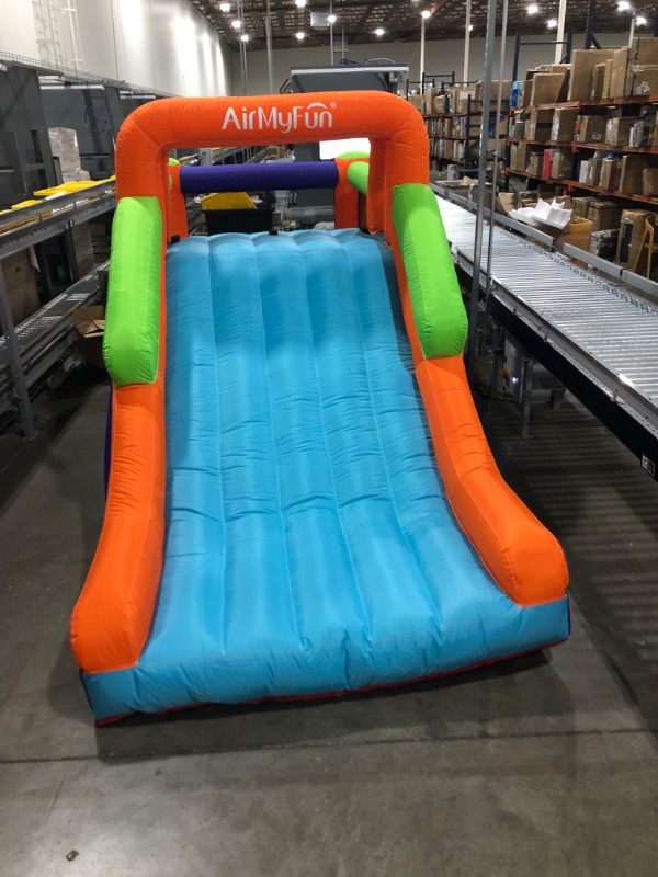 Photo 2 of AirMyFun Bounce House,Bouncing Slide,Jumping Slide House,Climbing Bouncy House,Castle Bounce House with Long Slide,with Air Blower for Kids Indoor and Outdoor Party
