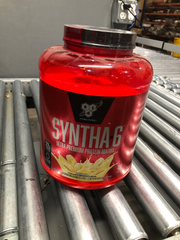 Photo 2 of >>>>>>>>Expires. 12/22<<<<<<< BSN Syntha-6 Lean Muscle Protein Powder, Banana - 5 lb tub >>>>>>>>Expires. 12/22<<<<<<< 