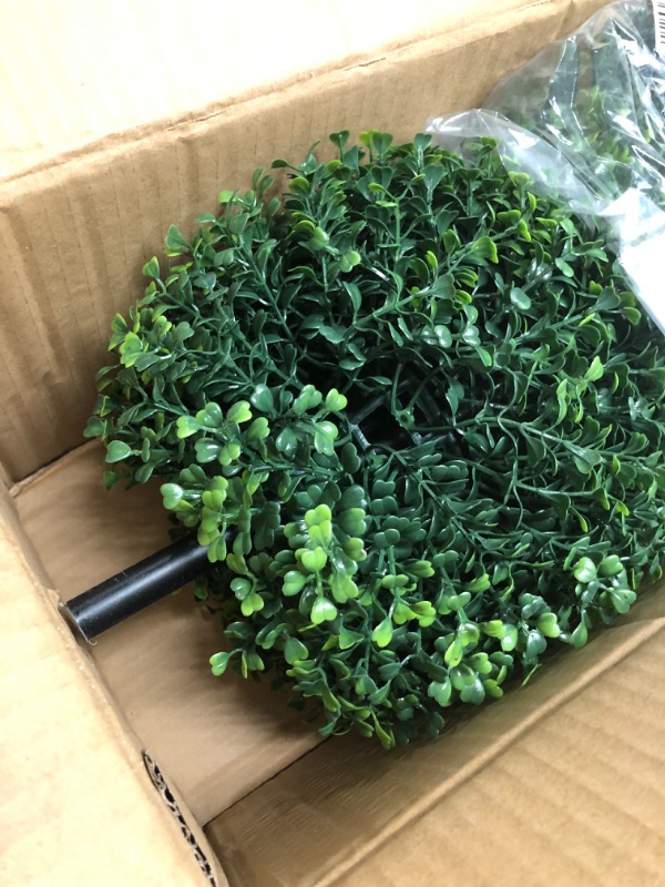 Photo 2 of **used**
Nearly Natural 3ft. Boxwood Triple Ball Topiary Artificial Tree (Indoor/Outdoor)