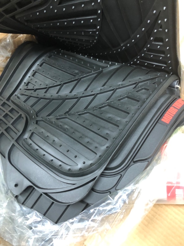 Photo 3 of **used*
Motor Trend FlexTough Advanced Performance Liners - 4pc HD Rubber Floor Mats and Cargo Liner for Car SUV Auto