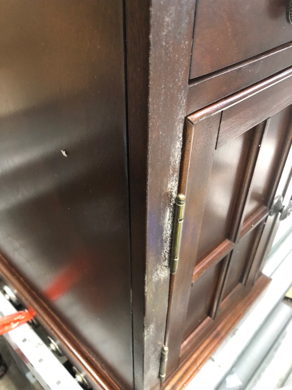 Photo 1 of *USED-MAJOR DAMAGE*
Ball Cast Accent End Table 23 Inch Height Dark Brown Set of 1