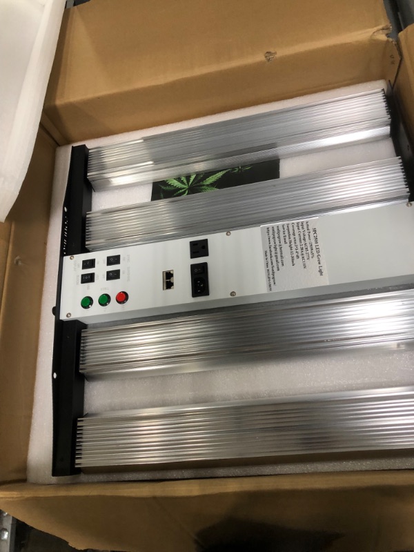 Photo 4 of **DEFECTIVE*
SONLIPO SPC2500 LED Grow Light 250W, 4x4 ft Coverage with 1220 Samsung LEDs Sunlike Full Spectrum with UV & IR, Dimmable Daisy Chain Timer VEG & Bloom Grow Lamp Hydroponic Indoor Plants Seeding Flower
