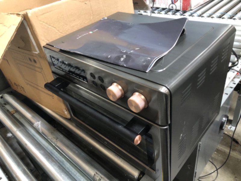 Photo 4 of **USED-NEEDS CLEANING**
VAL CUCINE 26.3 QT/25 L Extra-Large Smart Air Fryer Toaster Oven, 10-in-1 Convection Countertop Oven Combination, Black Matte Stainless Steel
