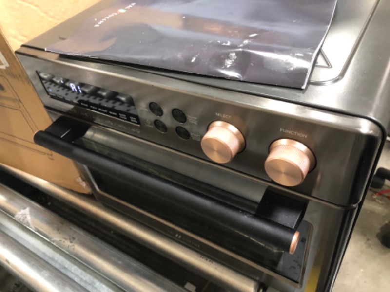 Photo 3 of **USED-NEEDS CLEANING**
VAL CUCINE 26.3 QT/25 L Extra-Large Smart Air Fryer Toaster Oven, 10-in-1 Convection Countertop Oven Combination, Black Matte Stainless Steel
