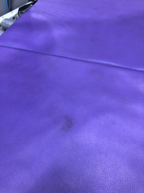 Photo 1 of Balancefrom 1.5" Thick Tri-Fold Folding Exercise Mat with Carrying Handles for MMA, Gymnastics and Home Gym Protective Flooring (Purple)
