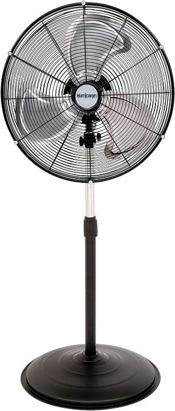 Photo 1 of Hurricane Stand Fan - 20 Inch, Pro Series, High Velocity, Heavy Duty Metal For Industrial, Commercial, Residential, & Greenhouse Use - ETL Listed, Black
