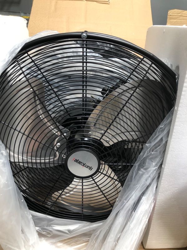 Photo 2 of Hurricane Stand Fan - 20 Inch, Pro Series, High Velocity, Heavy Duty Metal For Industrial, Commercial, Residential, & Greenhouse Use - ETL Listed, Black
