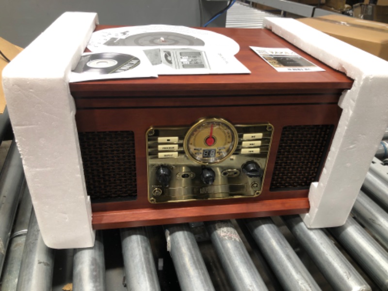 Photo 3 of Victrola - Bluetooth Stereo Audio System - Mahogany