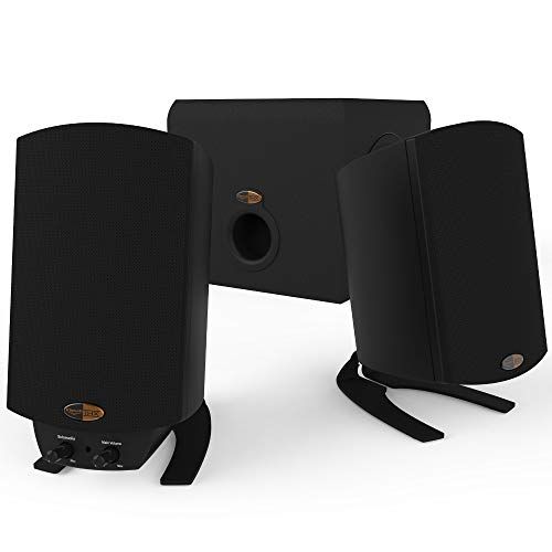 Photo 1 of Klipsch Pro Media 2.1 THX Computer Speakers Two-Way Satellites 3" Midbass Drivers and 6.5" Subwoofer (1205102)
