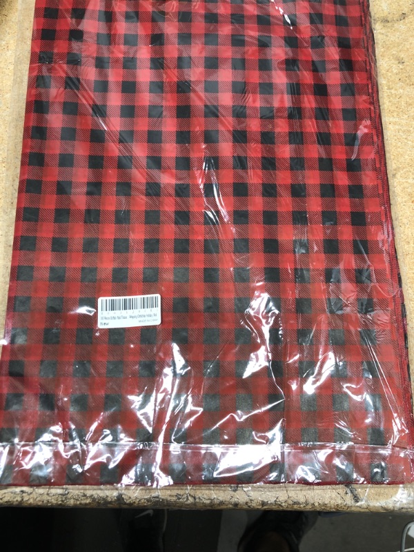 Photo 2 of 100 Pieces Buffalo Plaid Tissue Paper Red Black and White Black Plaid Tissue Paper Sheet Gift Wrapping Paper for DIY Gift Wrapping Christmas Holiday, Red Red plaid