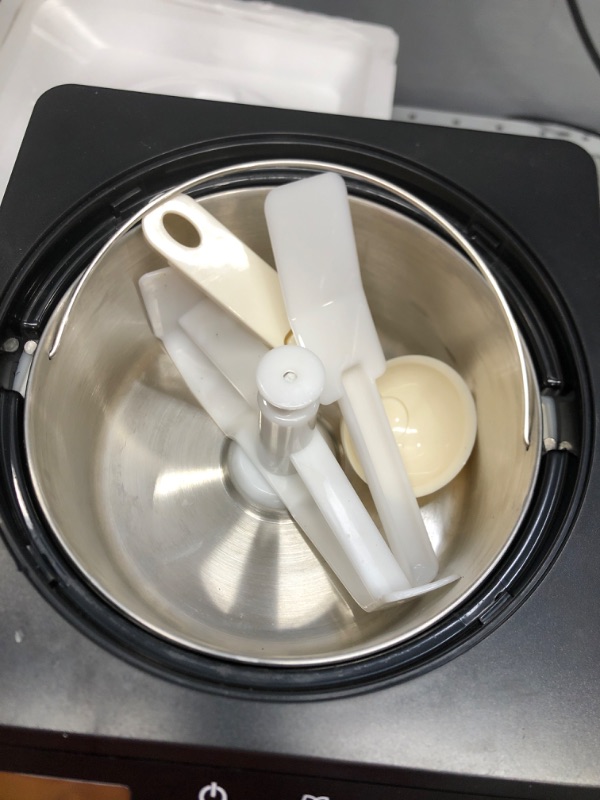 Photo 4 of 2.1 Qt. Stainless Steel Electric Ice Cream Maker with Built-In Timer