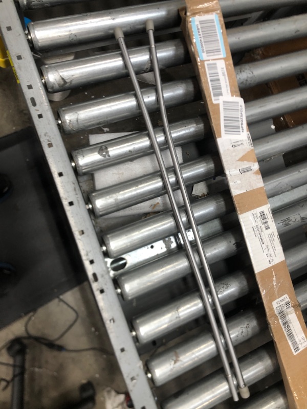 Photo 1 of 2 Pack Small Tension Rod  27" Curtain Rods Window Rods in Extendable Width Spring Cupboard Bars for Kitchen Utensils, Closet, and Cabinet, Fit in The Spaces to Stay Up (silver in color)