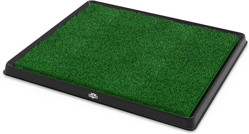 Photo 1 of  Artificial Grass Puppy Pad for Dogs and Small Pets Collection – Portable Training Pad with Tray – Dog Housebreaking Supplies