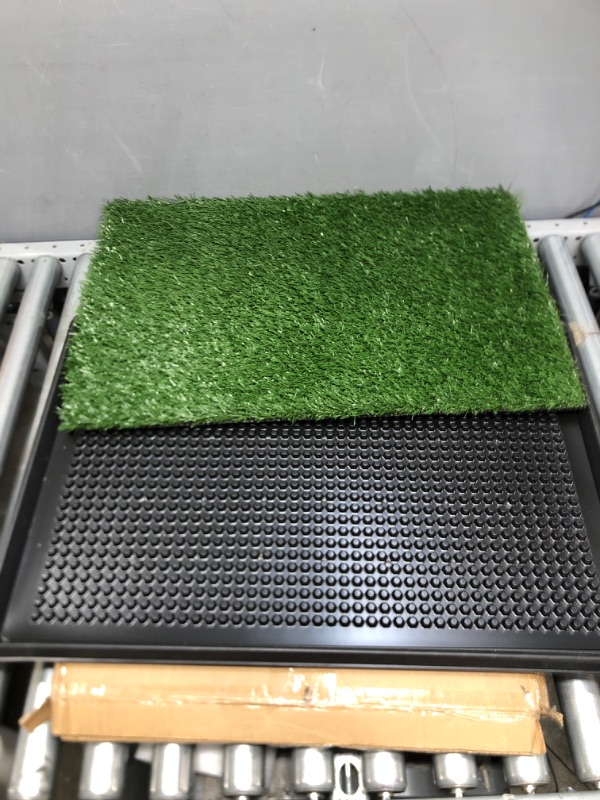 Photo 2 of  Artificial Grass Puppy Pad for Dogs and Small Pets Collection – Portable Training Pad with Tray – Dog Housebreaking Supplies