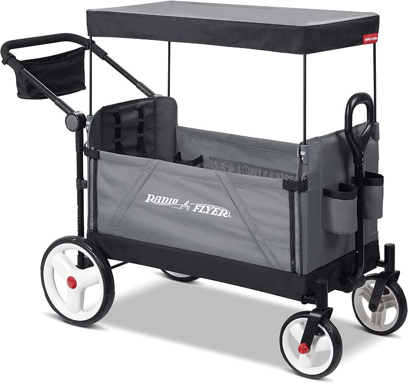 Photo 1 of DAMAGE
Radio Flyer City Luxe Stroll ‘N Wagon, Grey with Parent Caddy and Internal Storage Pockets, for 1+ Years (Amazon Exclusive)
