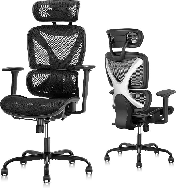 Photo 1 of  Office Chair, Large Ergonomic Desk Chairs, High Back Computer Chair with Lumbar Support, 3D Armrest, Breathable Mesh, Adjustable Headrest, Ergo...
