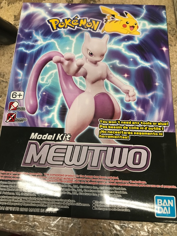 Photo 2 of Bandai BAS5058111 Mewtwo Pokemon Model Kit
