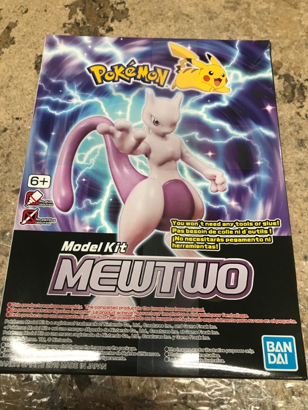 Photo 2 of Bandai BAS5058111 Mewtwo Pokemon Model Kit
