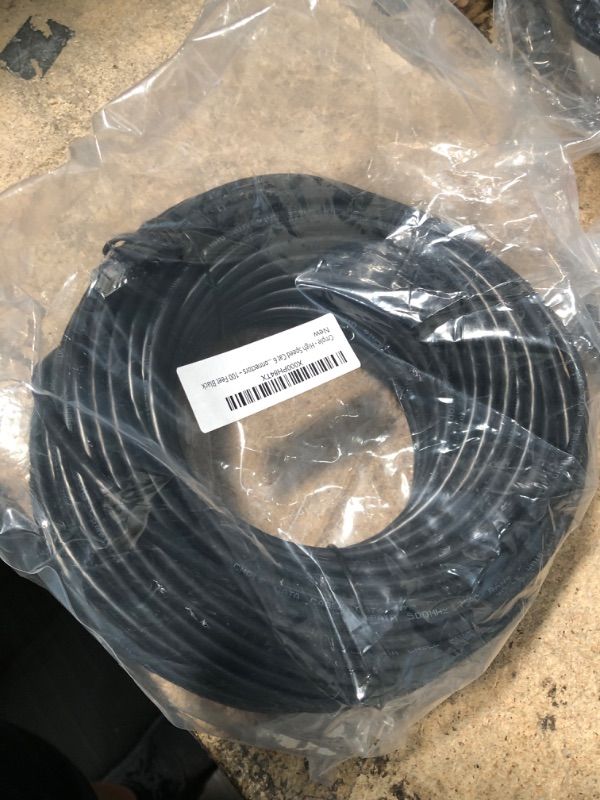 Photo 2 of cmple cat6 networking rj45 ethernet patch cable 100 feet black