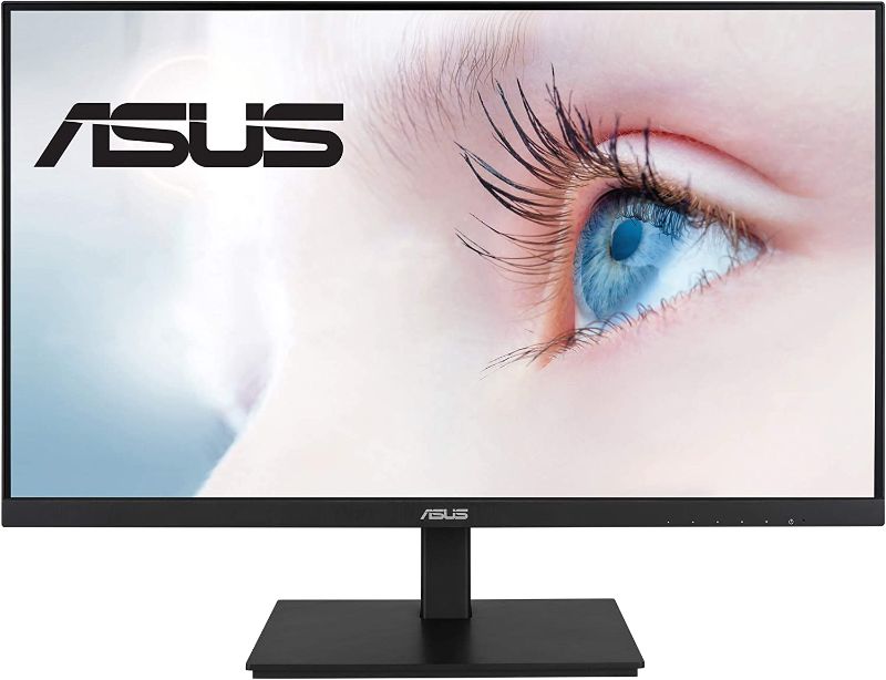 Photo 1 of ASUS VA27DQSB 27” Monitor, 1080P Full HD, 75Hz, IPS, Adaptive-Sync, Eye Care, HDMI DisplayPort VGA USB Hub, Frameless, Ergonomic Design, VESA Wall Mountable
