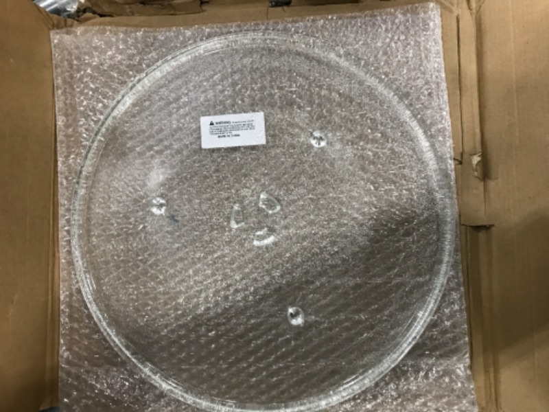 Photo 2 of 13.5" Microwave Glass Turntable Plate Replacement for GE Hotpoint Microwave Glass Plate - Replace Microwave Glass Tray # WB39X10032 JVM3160DF1BB JVM3160DF1CC JVM3160DF1WW 13.5IN