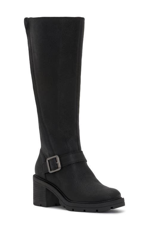 Photo 1 of Lucky Brand Women's Scoty Buckled Stacked-Heel Riding Boots Women's Shoes
8.5