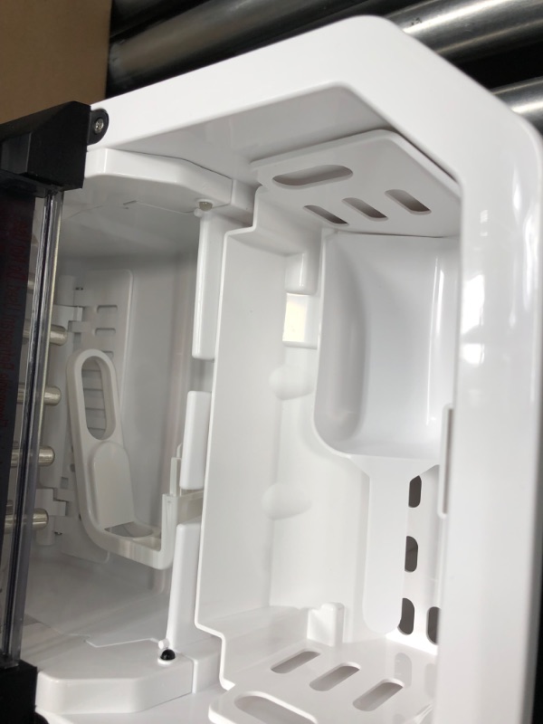 Photo 1 of Silonn Ice Maker Countertop, Portable Ice Machine with Carry Handle, Self-Cleaning Ice Makers with Basket and Scoop, 9 Cubes in 6 Mins, 26 lbs per Day, Ideal for Home, Kitchen, Camping, RV Balck