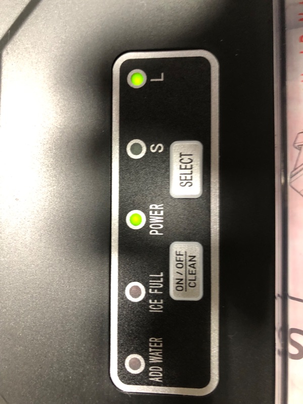 Photo 1 of Silonn Ice Maker Countertop, Portable Ice Machine with Carry Handle, Self-Cleaning Ice Makers with Basket and Scoop, 9 Cubes in 6 Mins, 26 lbs per Day, Ideal for Home, Kitchen, Camping, RV Balck