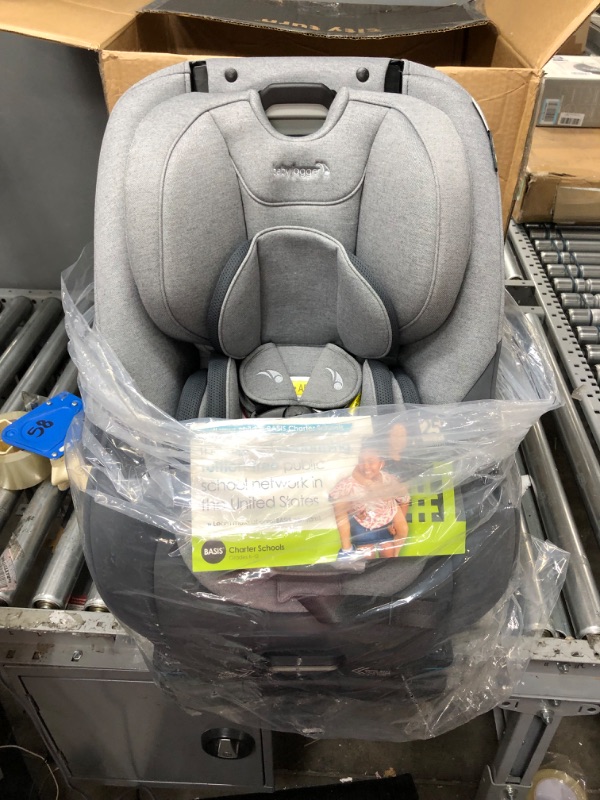 Photo 4 of Baby Jogger City Turn Rotating Convertible Car Seat | Unique Turning Car Seat Rotates for Easy in and Out, Phantom Grey