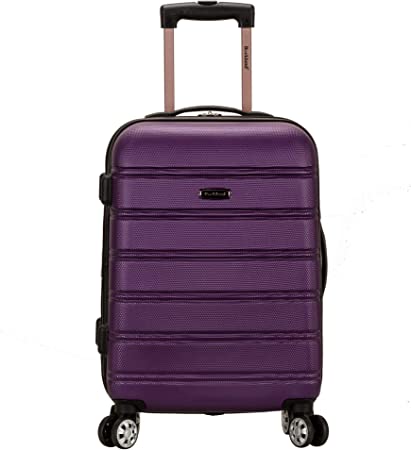 Photo 1 of Rockland Melbourne Hardside Expandable Spinner Wheel Luggage, Purple, Carry-On 20-Inch
