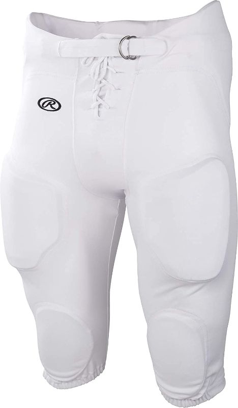 Photo 1 of (GRASS MARKS) Rawlings Adult Game/Practice Football Pants, Medium
