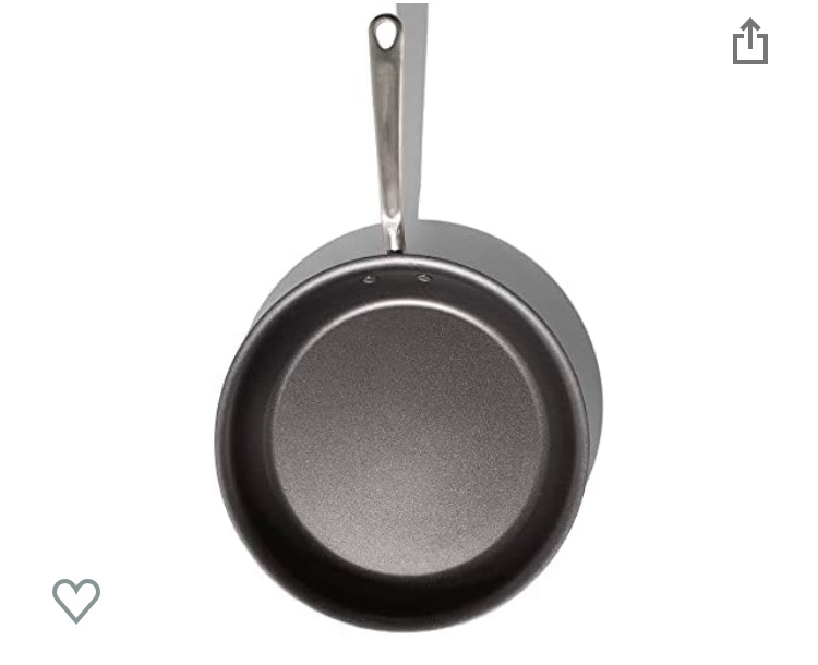 Photo 1 of (DENTED RIM) Made In Cookware - 12" Non Stick Frying Pan - Made Without PFOA - Stainless Clad 5 Ply Construction - Professional Cookware - Made In Italy (Graphite)