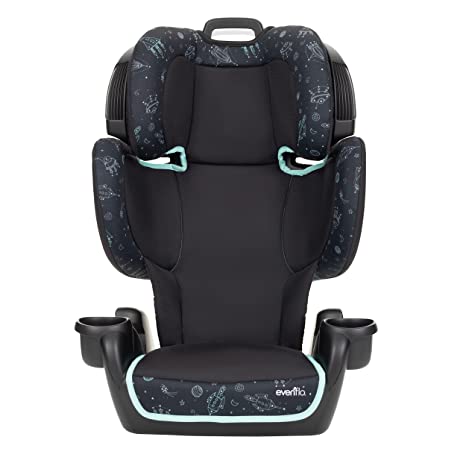 Photo 1 of (REQUIRES RE-ASSEMBLY) Evenflo GoTime LX Booster Car Seat (Astro Blue)
