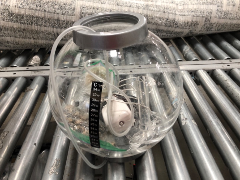 Photo 1 of (PARTS ONLY; MISSING MANUAL) biOrb Classic 15 Aquarium with Standard Light - 4 Gallon, Silver, 72000