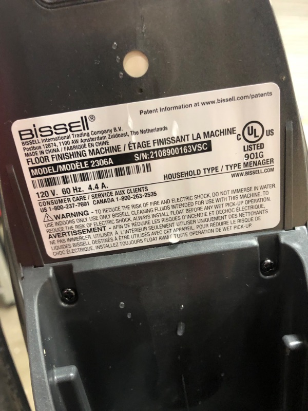 Photo 4 of (MISSING CLEANING SOLUTION) Bissell Crosswave Pet Pro All in One Wet Dry Vacuum Cleaner and Mop for Hard Floors and Area Rugs, 2306A
