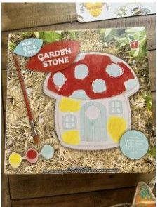 Photo 1 of 3 Pack garden stone mushroom paint your own