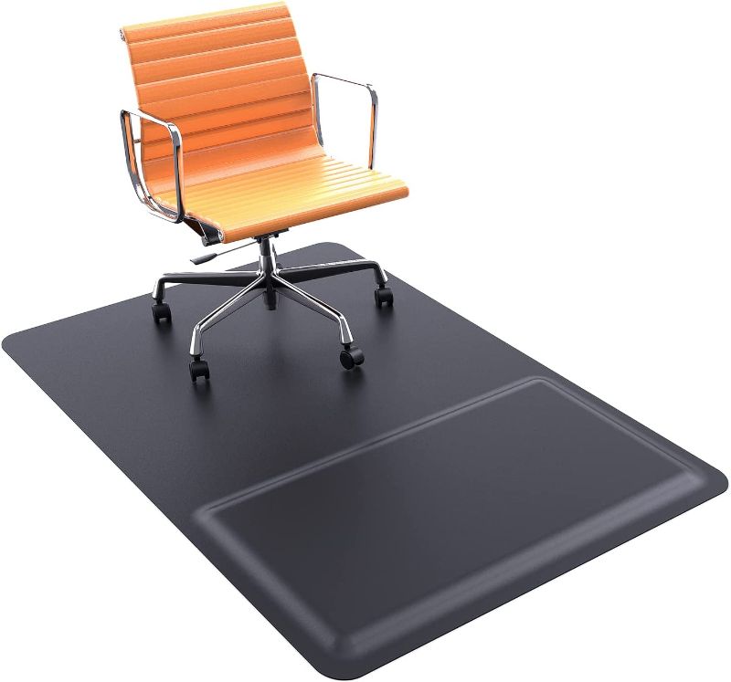 Photo 1 of HOMEK Office Chair Mat for Hardwood Floor with Footrest - Standing Desk Anti Fatigue Comfort Mat
