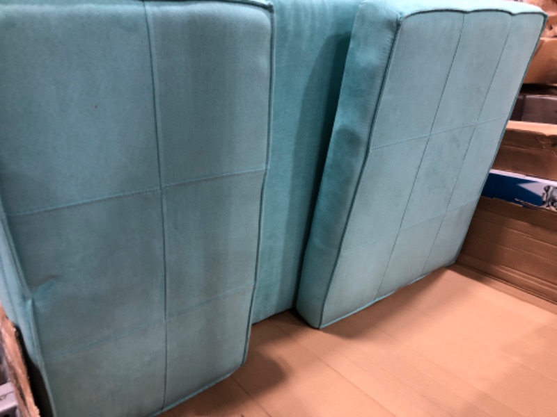 Photo 3 of ***PARTS ONLY*** Urban Shop Ultra Suede Convertible Flip Chair, Teal
