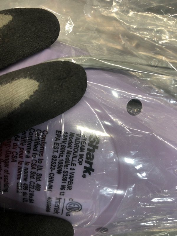 Photo 3 of ****TESTED POWERED ON****
Shark S3501 Steam Pocket Mop Hard Floor Cleaner, Purple
