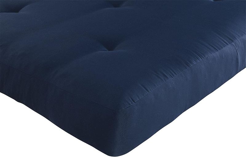 Photo 1 of  Thermobonded High Density Polyester Fill Futon Mattress, Blue
