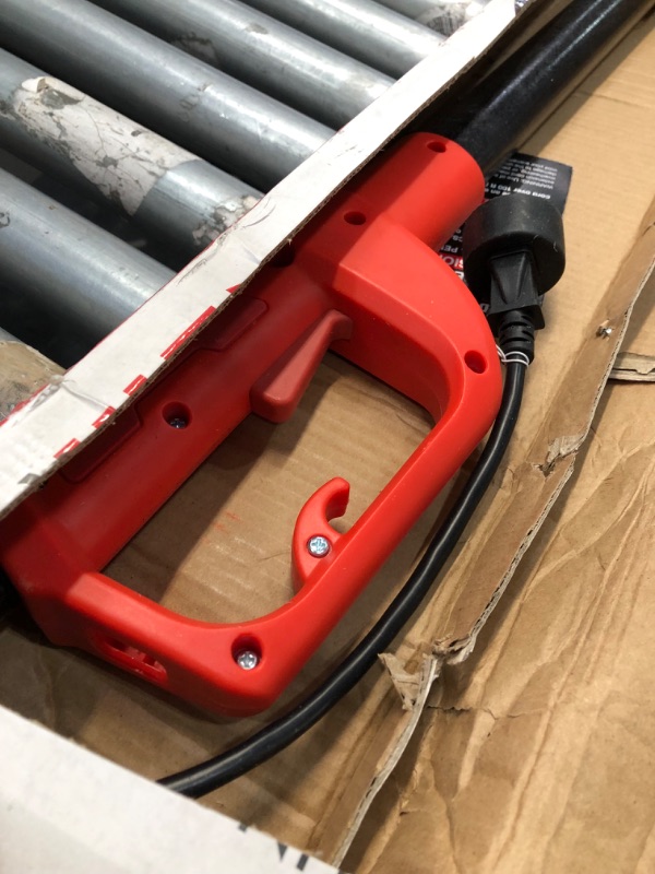 Photo 2 of **used**
Sun Joe SWJ801E-RED 8-Inch 7-Amp Electric Telescoping Pole Chain Saw, Red