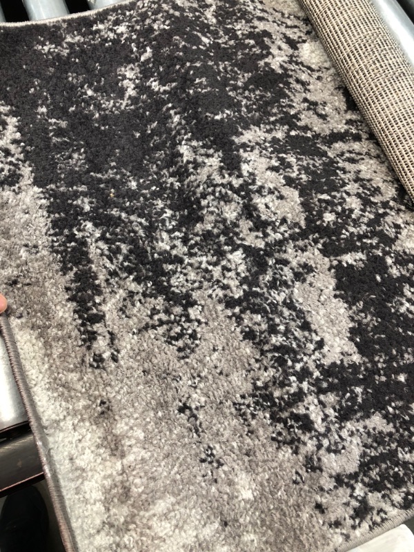 Photo 4 of **used**wrinkled
Alayna Black 2 ft. x 3 ft. Abstract Area Rug
