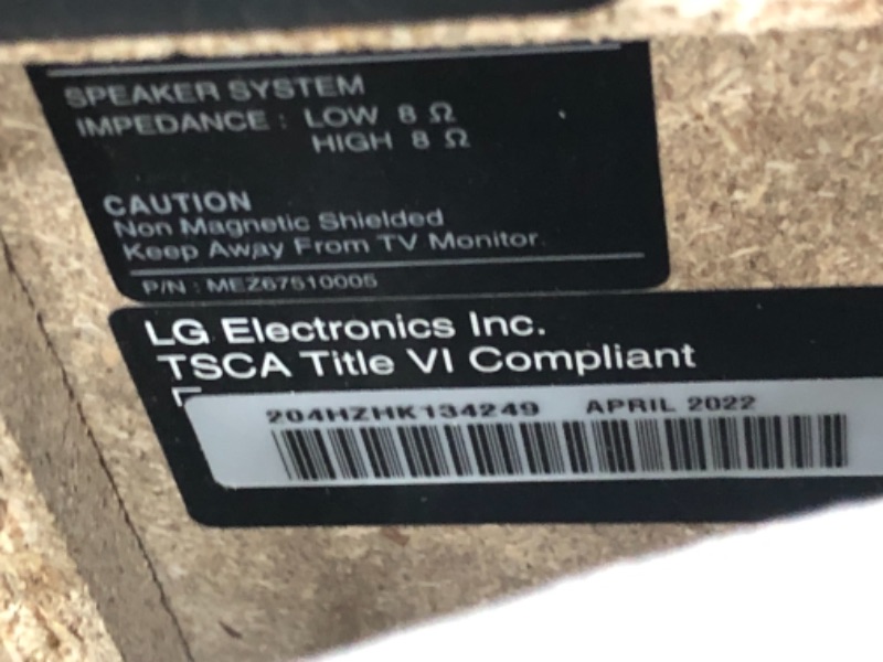 Photo 11 of NOT A COMPLETE SET MISSING BOX 1 ONLY BOX 2 
UNABLE TO TEST 
LG 5000W LOUDR Hi-Fi Entertainment System with Karaoke Creator, Black, CK99